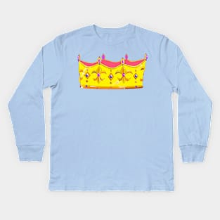 A Princess Crown Kids Long Sleeve T-Shirt